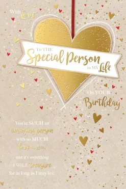 Birthday Card To The Special Person In My Life, By Wishing Well Studios - 6x9ins