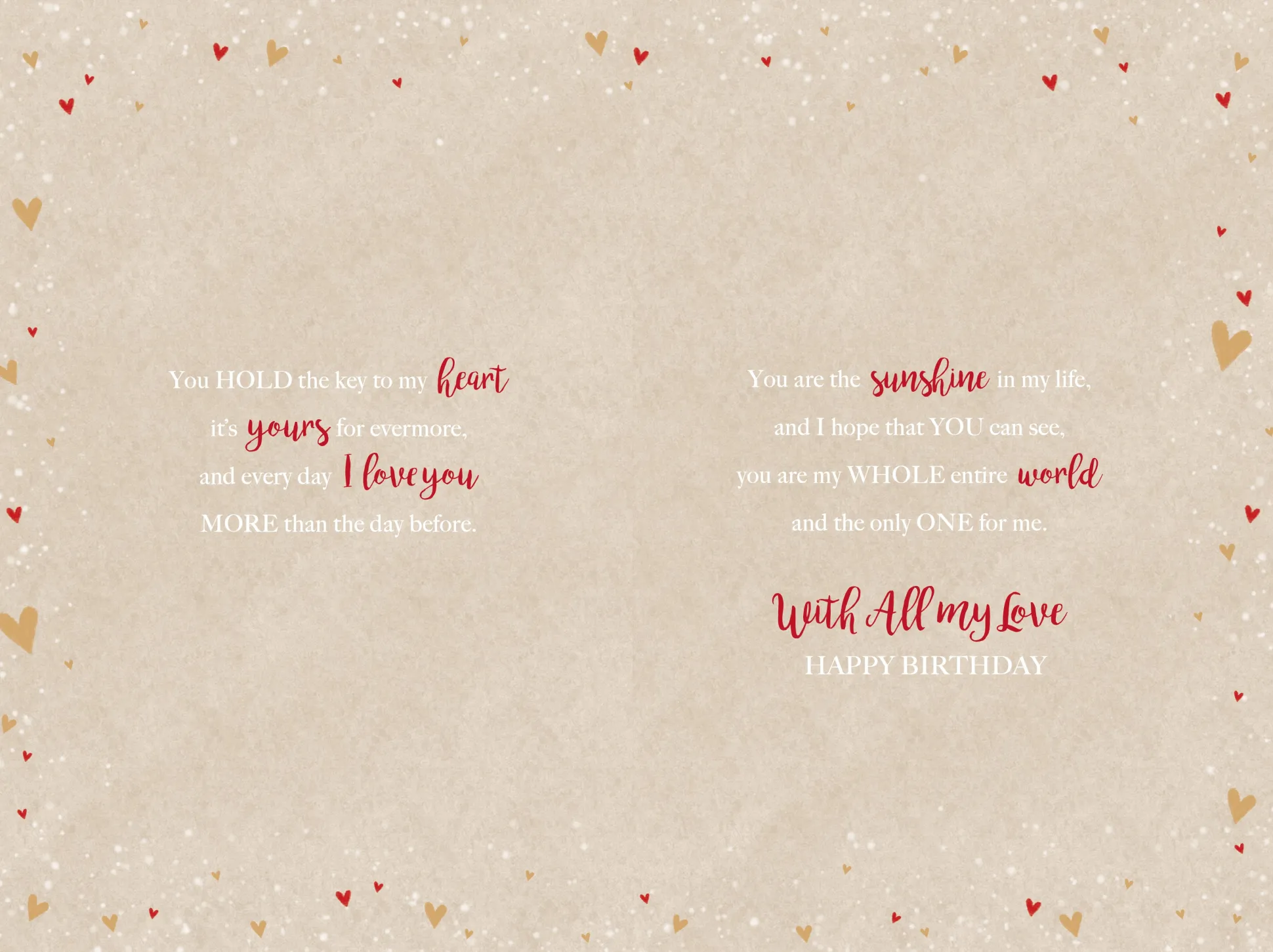 Birthday Card To The Special Person In My Life, By Wishing Well Studios - 6x9ins
