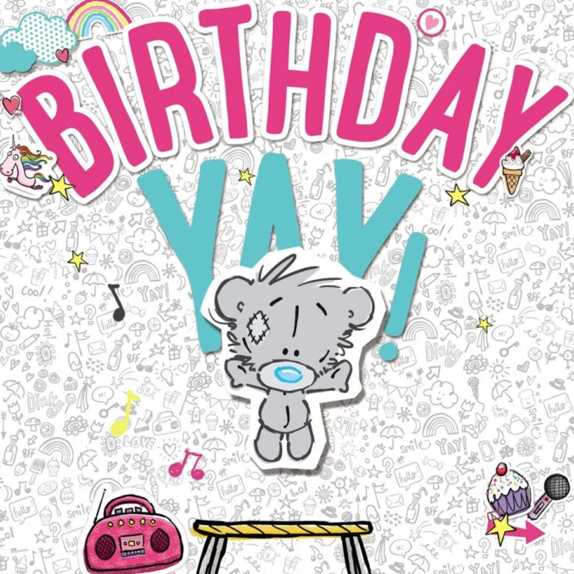 Birthday Yay Dinky 3D Card