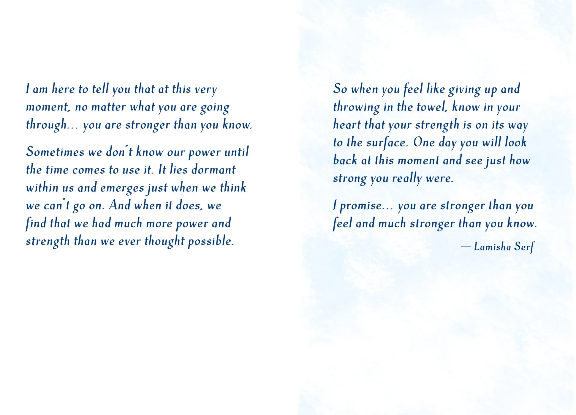 BMA -You are Stronger Than You Know - Sentimental Greeting Card - 5 x 7"