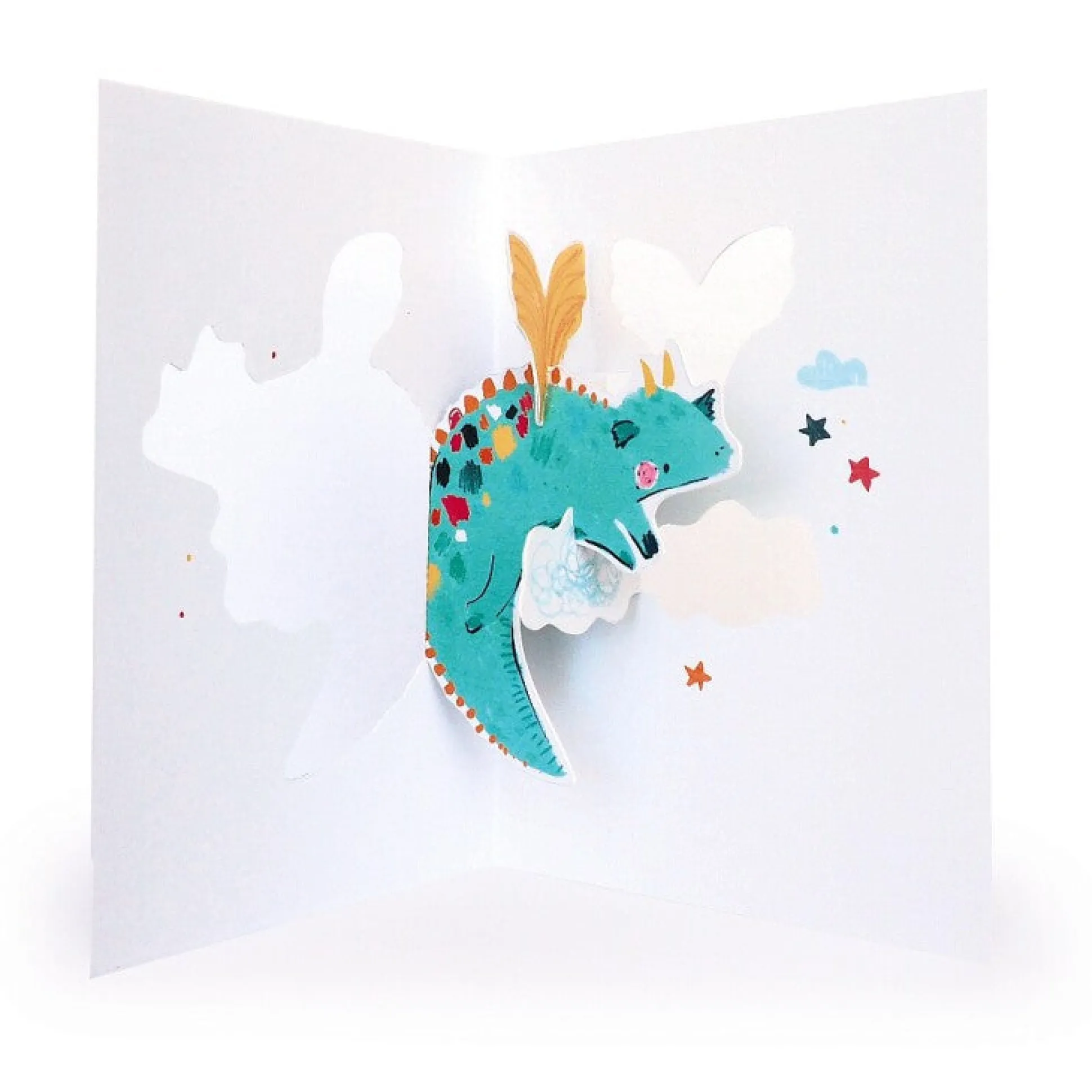 Cute Dragon Pop-Up Birthday Card For A Brilliant Son - Playground Collection By Hotchpotch London Size 5 x 7 inches