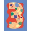 Fun Birthday Card For Boy's 3rd Birthday, Birthday Card With Die-cut Detail And Neon Colours - Doodle Greeting Card by Hotchpotch London Size 5 x 7 inches