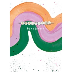 Hotchpotch Cute Birthday Card With Detachable 'Swiftie'- Inspired Bracelet Spelling Out 'Beautiful'