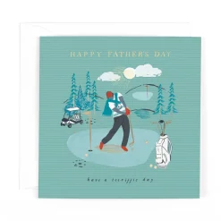 Hotchpotch Father's Day Card For Dad Golf Themed 6x6 inches