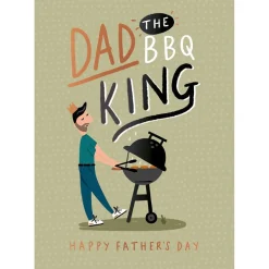 Hotchpotch Father's Day Card For Dad, Barbecue Theme 5x7 inches