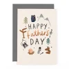 Hotchpotch Father's Day Card For Dad, Camping Adventure Theme 5x7 inches