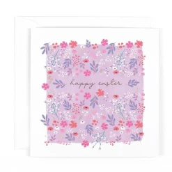 Hotchpotch Floral Easter Card With Gold Foil Finish