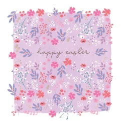Hotchpotch Floral Easter Card With Gold Foil Finish