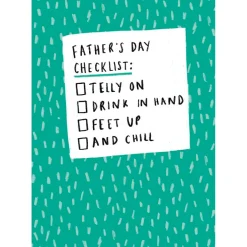 Hotchpotch Funny Father's Day Card For Dad, Chill Themed 5x7 inches