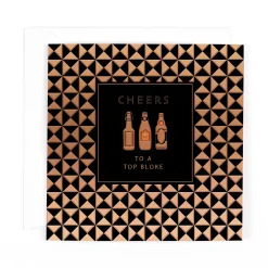 Luxury Foiled 'Top Bloke' Birthday Card - Pocket Square Greeting Card by Hotchpotch London