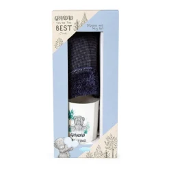 Me to You Best Grandad slippers and mug gift set