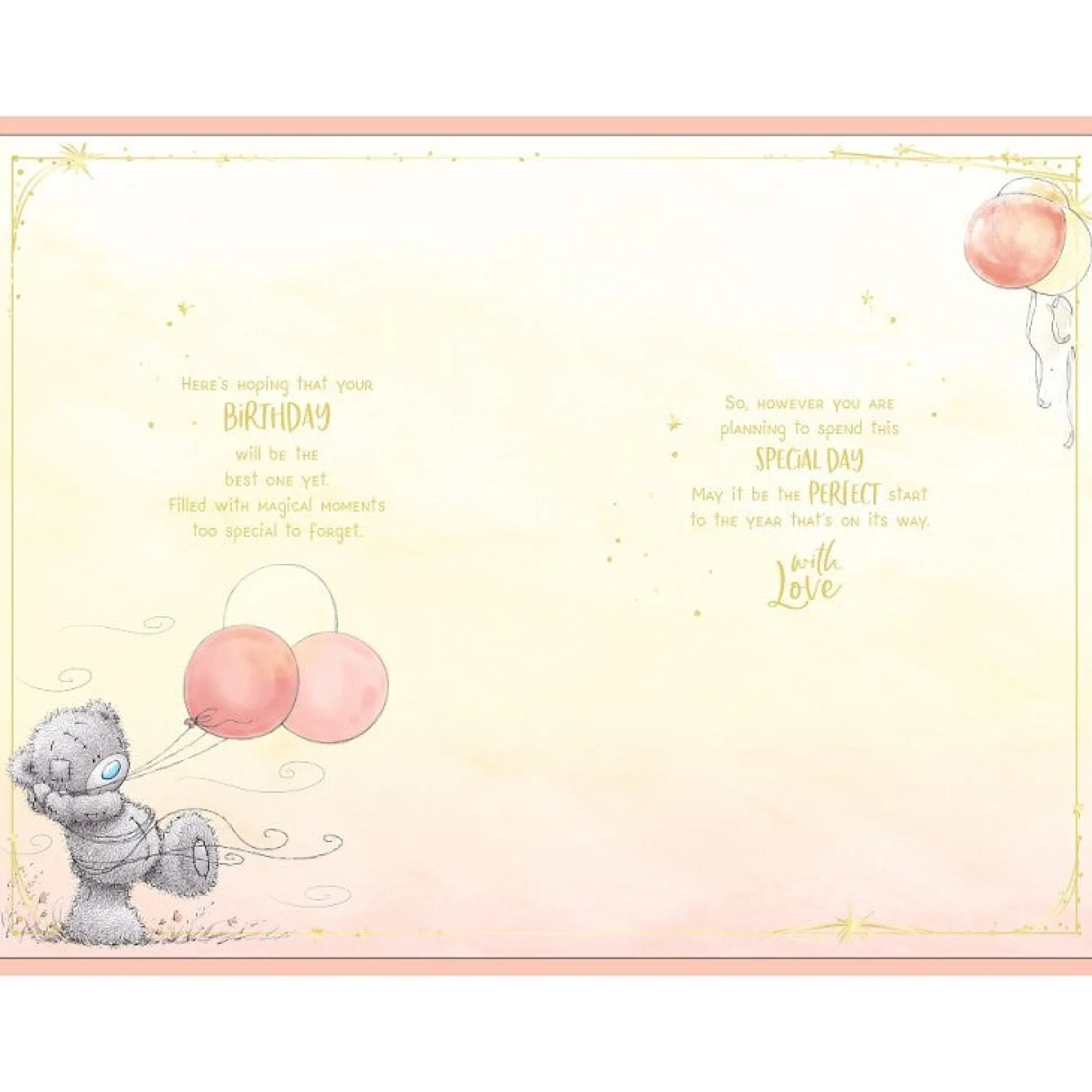 Me to You Birthday Card Tatty Teddy Hanging Bunting