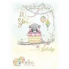 Me to You Birthday Card Tatty Teddy Peeking At Gift