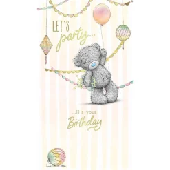 Me to You Birthday Card Tatty Teddy With Balloon