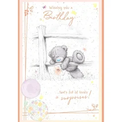Me to You Birthday Card Tatty Teddy In a Meadow