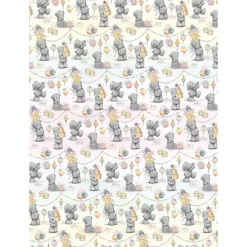 Me to You Birthday Giftwrap - 2 Sheet & Tags