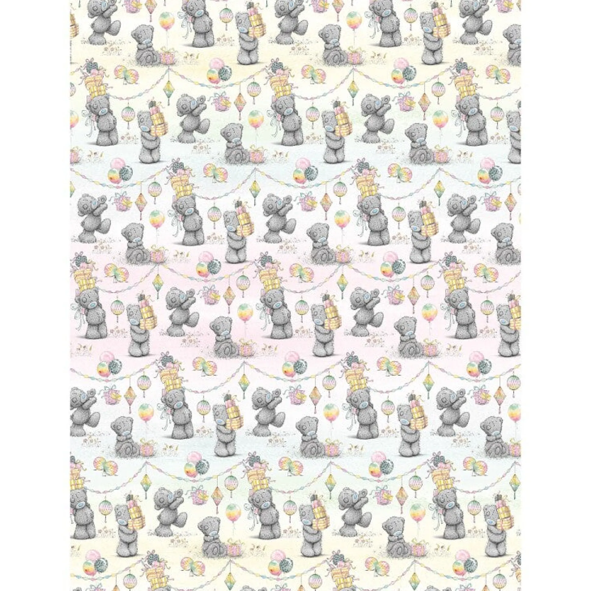 Me to You Birthday Giftwrap - 2 Sheet & Tags