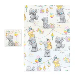Me to You Birthday Giftwrap - 2 Sheet & Tags