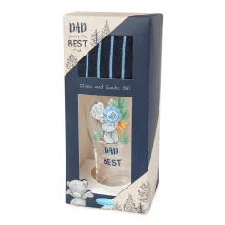 Me to You 'Dad You're the Best' Beer Glass and Socks Gift Set