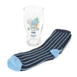 Me to You 'Dad You're the Best' Beer Glass and Socks Gift Set