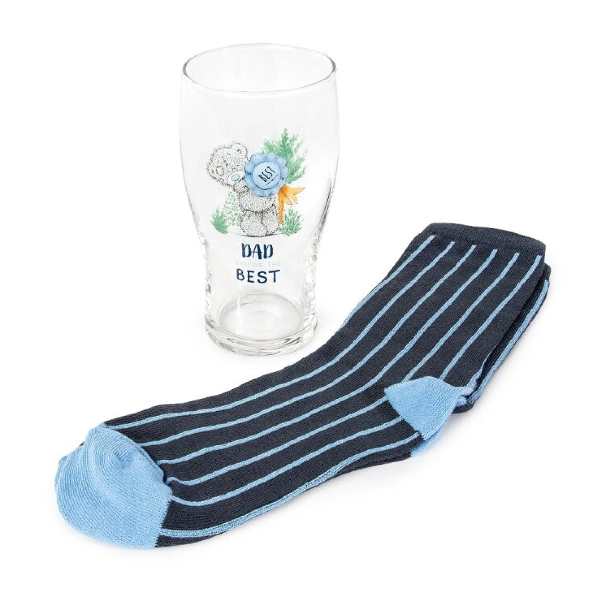 Me to You 'Dad You're the Best' Beer Glass and Socks Gift Set