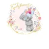 Me to You Get Well Card Tatty Teddy Holding Flower