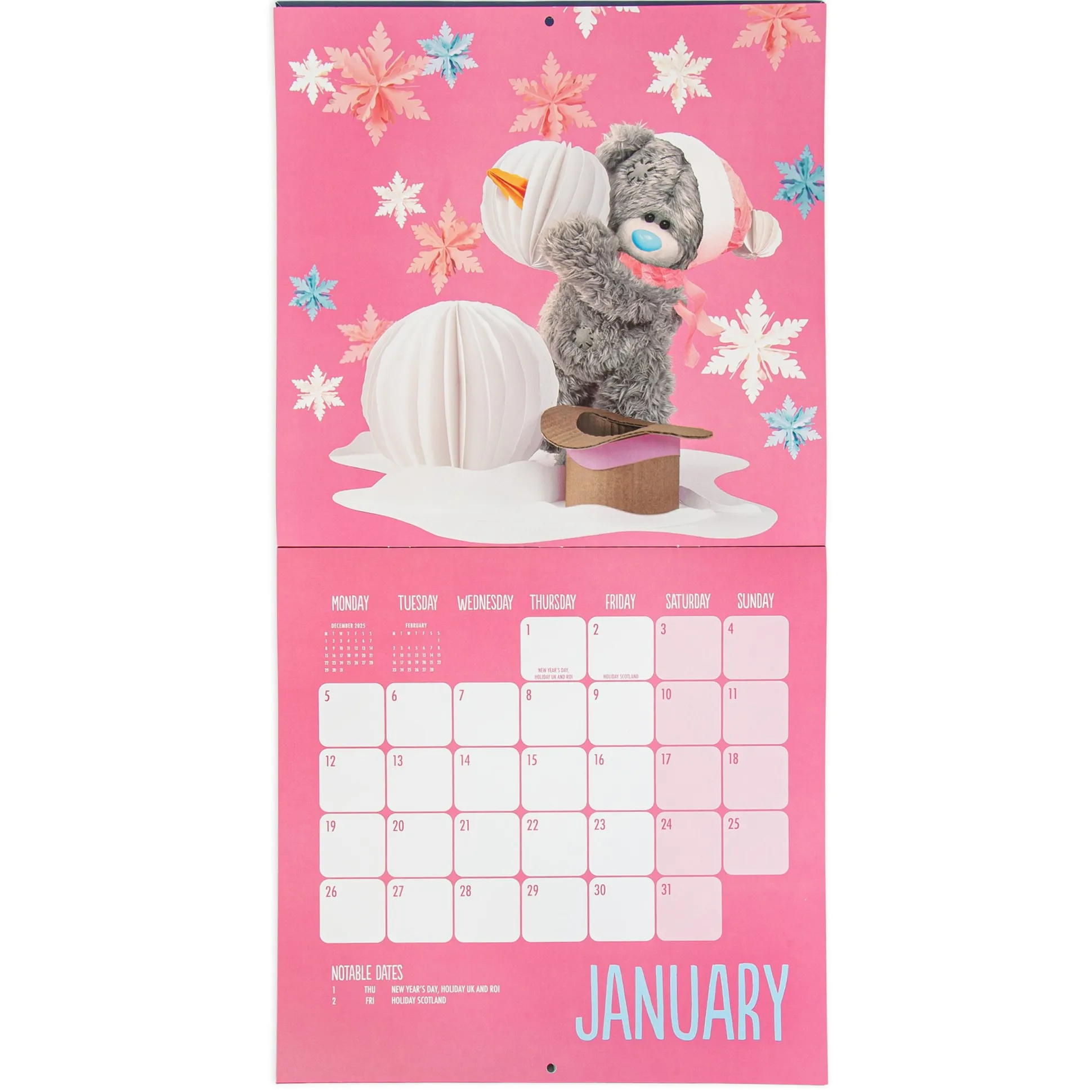 Me to You Photo Finish Tatty Teddy 2026 Square Calendar