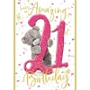 Me to You 21st Birthday Card Tatty Teddy Photo Finish Design