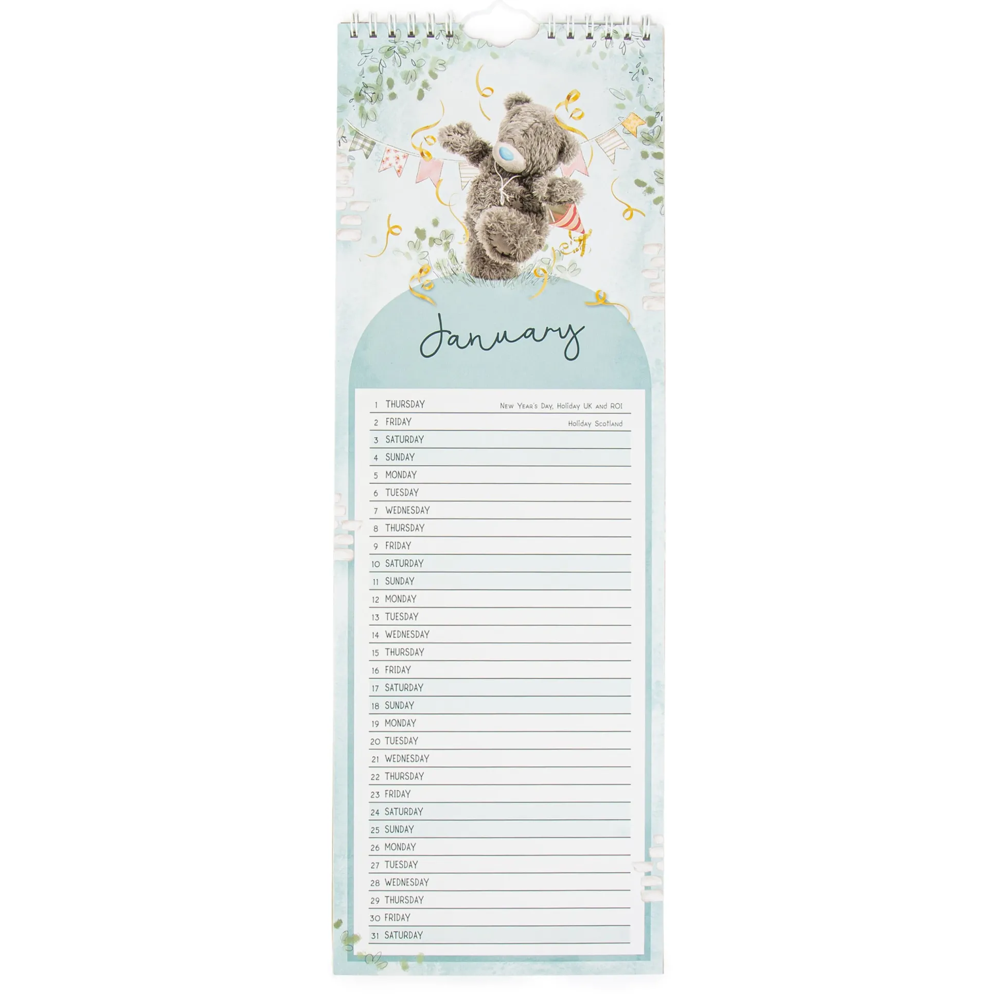Me to You Tatty Teddy 2026 Multibrand Slim Calendar