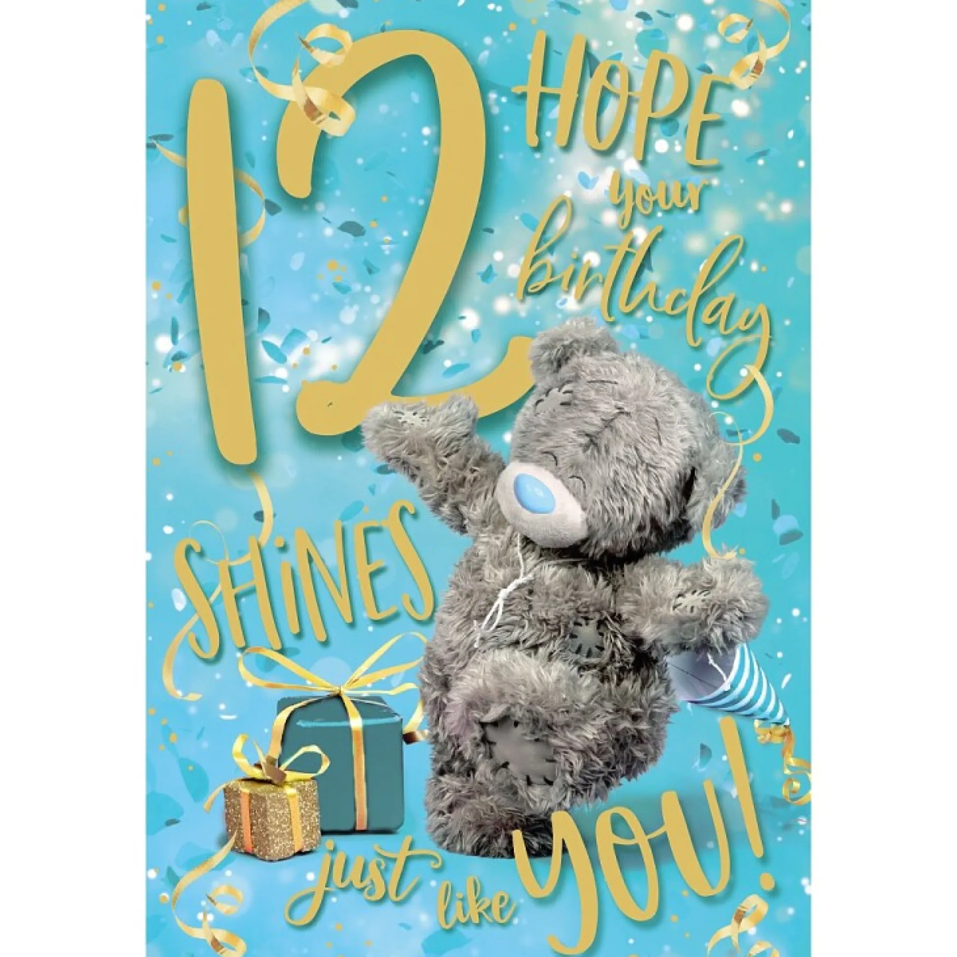 Me to You Tatty Teddy Age 12 Birthday Card, Hope Your Birthday Shines
