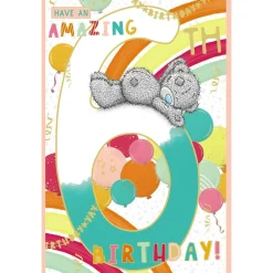 Me to You Tatty Teddy Age 6 Birthday Card, Have An Amazing Birthday!
