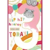 Me to You Tatty Teddy Age 3 Birthday Card, Hip Hip Hooray! - Official Collection