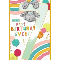 Me to You Tatty Teddy Age 7 Birthday Card, Have The Best Birthday Ever!