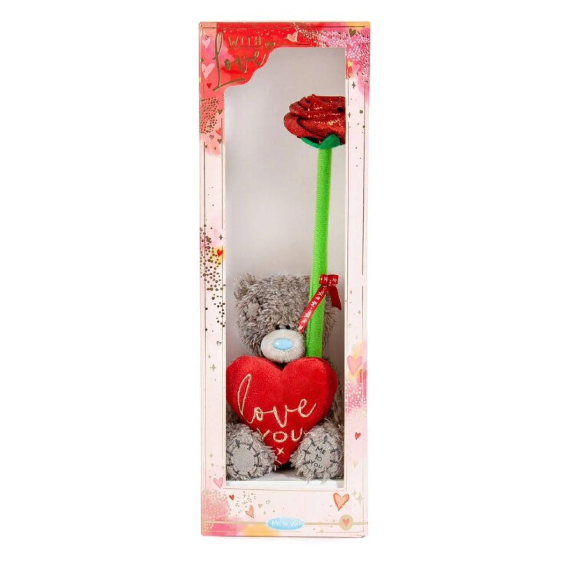 Me to You Tatty Teddy Bear With Felt Rose In A Gift Box