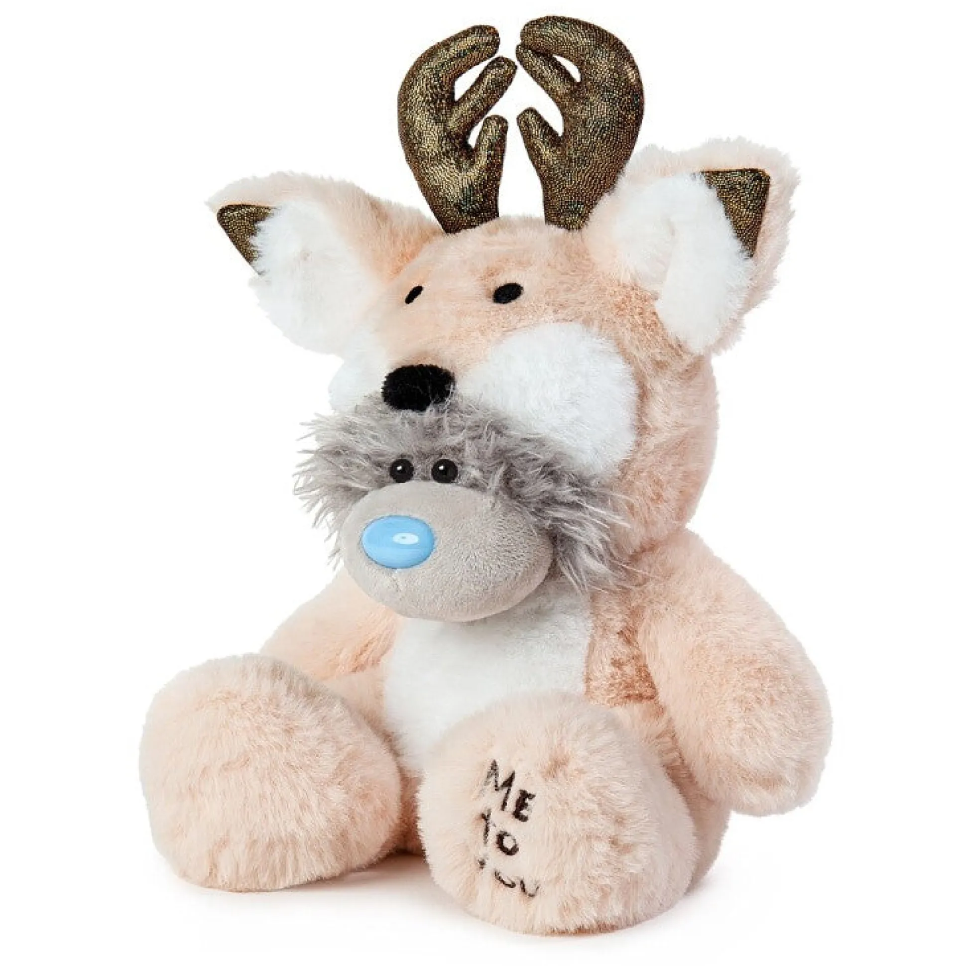 Me to You Tatty Teddy Bear Wearing Reindeer Costume in a Gift Box