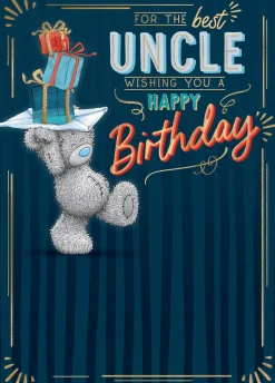 Me to You Tatty Teddy Birthday Card for Uncle 5x7ins - Official Collection