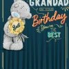 Me to You Tatty Teddy Birthday Card for Best Grandad 5x7ins - Official Collection