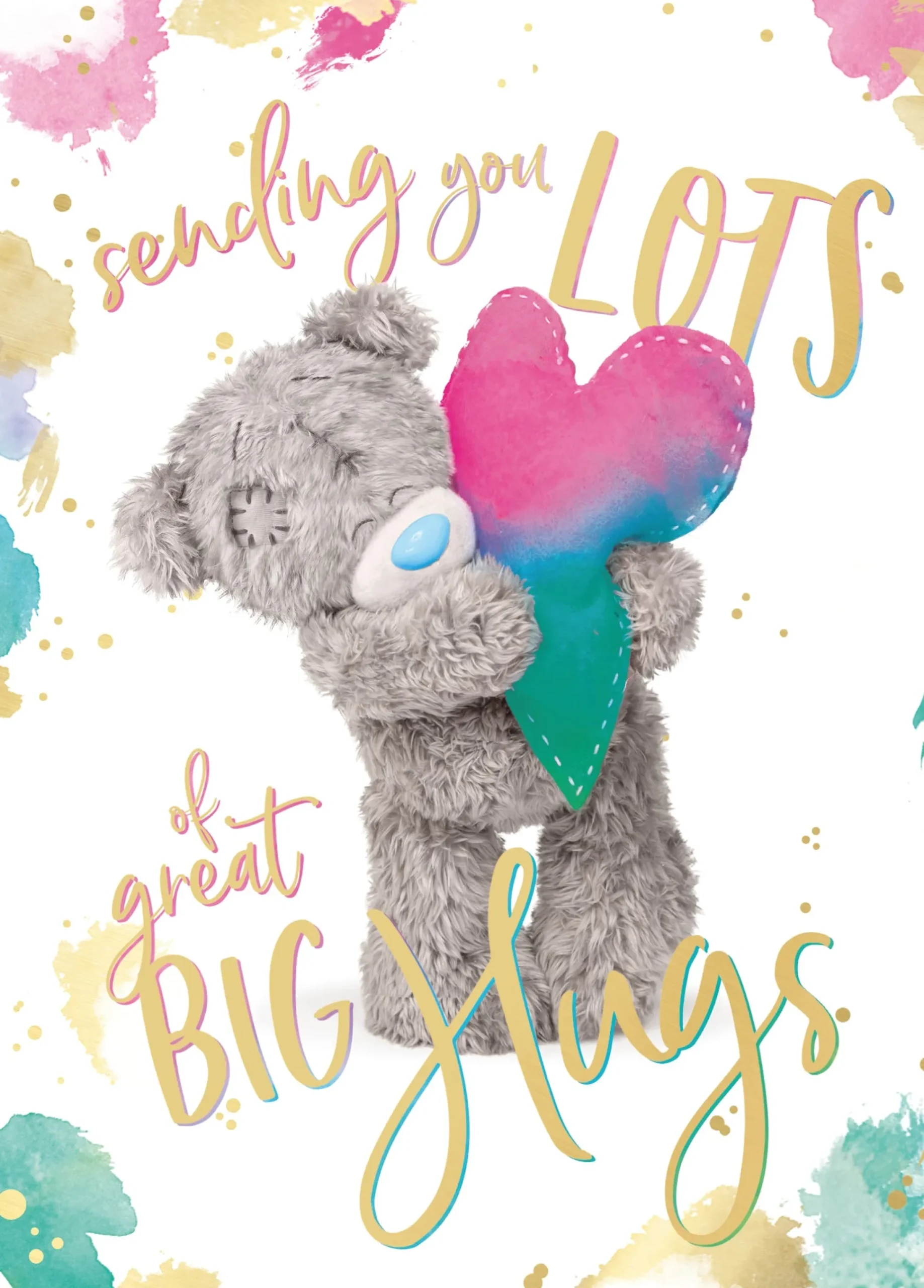 Me to You Tatty Teddy Card Sending Hugs Greetings Card | Blank Inside - 5 x 7"