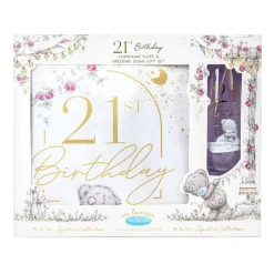 Me to You Tatty Teddy Champagne Flute and Dressing Gown 21st Birthday Gift Set - Official Signature Collection