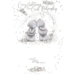 Me to You Tatty Teddy Civil Partnership Congratulations Card