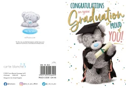 Me To You Tatty Teddy Congrats On Your Graduation Greeting Card 5x7ins - Official Collection