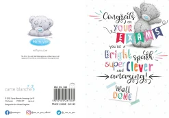 Me To You Tatty Teddy Congrats On Your Exams Greeting Card 5x7ins - Official Collection