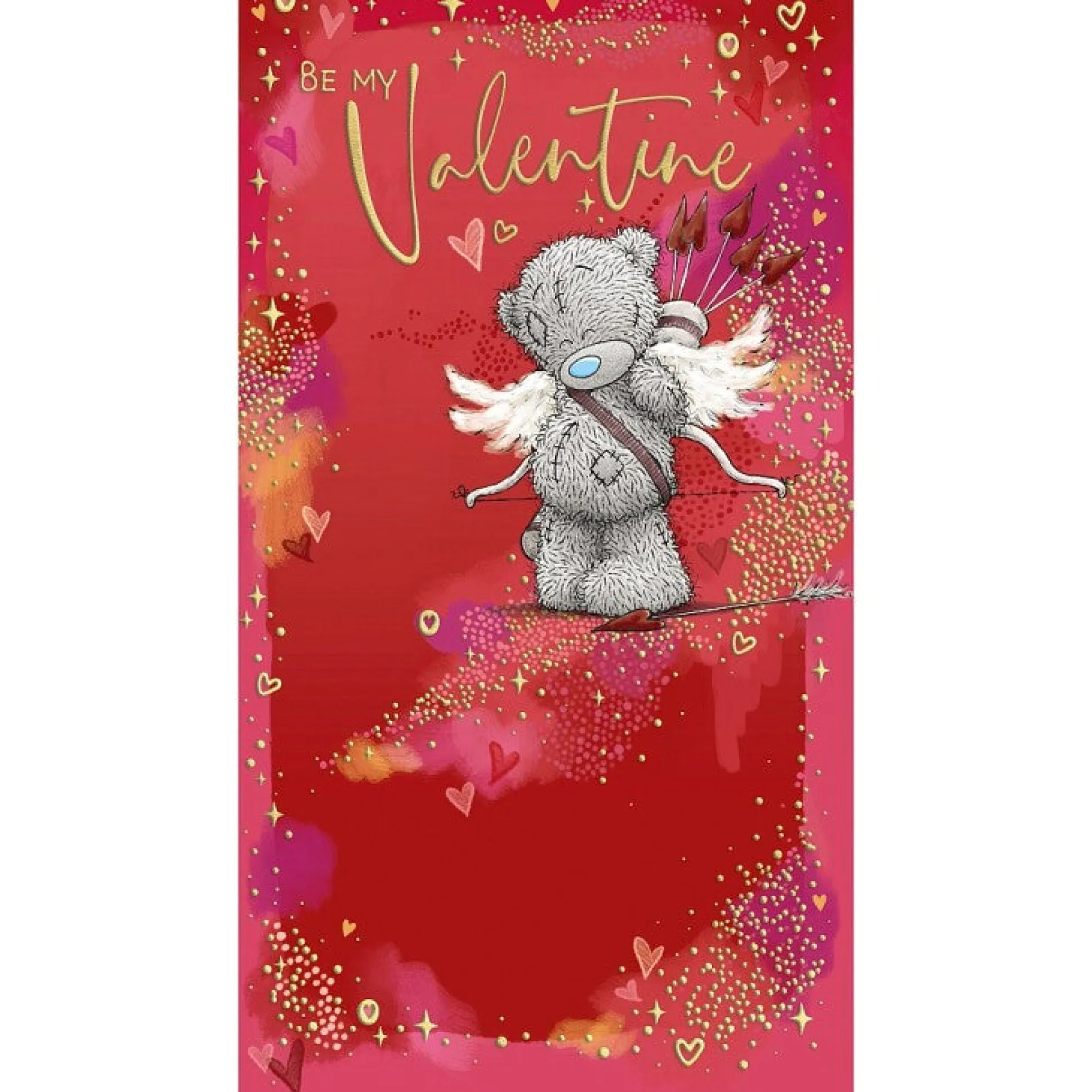 Me to You Tatty Teddy Cupid Valentine's Day Card, 5x9"