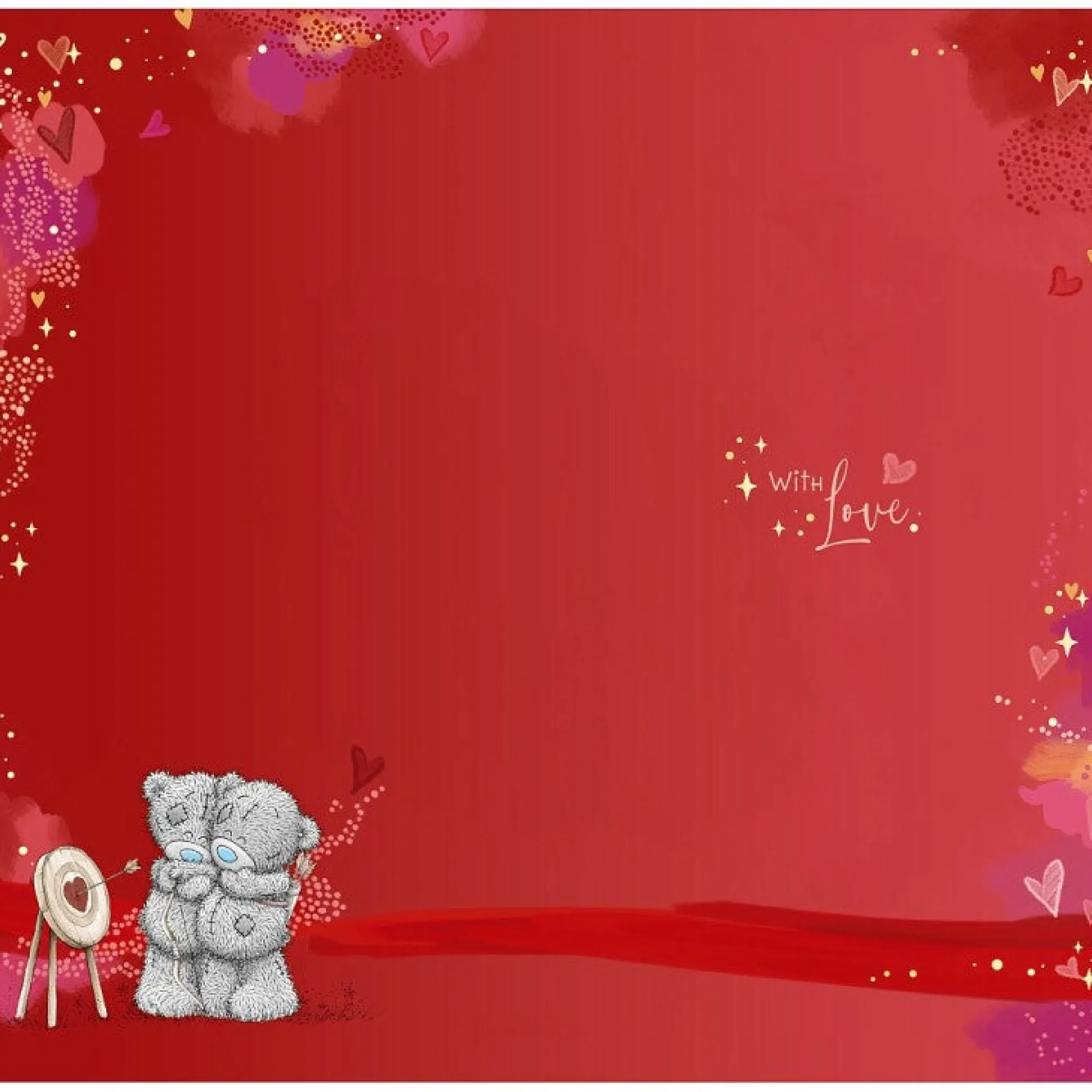Me to You Tatty Teddy Cupid Valentine's Day Card, 5x9"