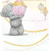 Me to You Tatty Teddy Cute Birthday Greeting Card For A Great Granddaughter 6 x 9 inches - Official Collection