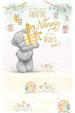 Me to You Tatty Teddy Cute Birthday Card Amazing Nanny - Official Collection