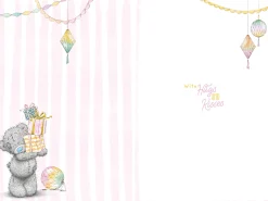 Me to You Tatty Teddy Cute Birthday Card For A Fabulous Niece, Bear Balancing Presents - Official Collection