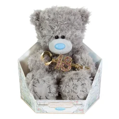 Me to You Tatty Teddy Cute Plush 18th Birthday Bear With Key 19cm-High Presented On Premium Gift Plinth