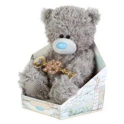 Me to You Tatty Teddy Cute Plush 18th Birthday Bear With Key 19cm-High Presented On Premium Gift Plinth