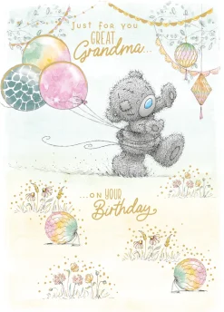 Me to You Tatty Teddy Cute Birthday Card For Great Grandma - Official Collection